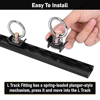 Amazon.com: lukar 10 Piece L Track Tie Down System, Includes